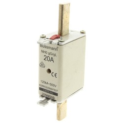 Предохранитель NH 20A 500V GL/GG 0, двойная индикация арт.20NHG0B