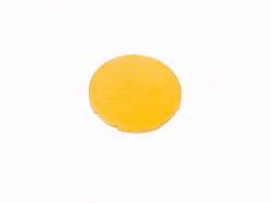 Кнопочный шильдик, плоский желтый , пустой (M22-XD-Y) арт.216425