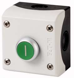 Зеленая кнопка в корпусе, 1НО+1НЗ (M22-D-G-X1/KC11/I) арт.216522