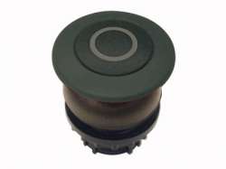 Головка кнопки грибовидная, с фиксацией, цвет черный, черное лицевое кольцо (M22S-DRP-S-X0) арт.216756