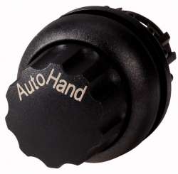 Управляющая головка переключателя с фиксацией, черное лицевое кольцо (M22S-WR-X91) арт.216860