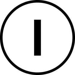 Кнопочный шильдик, плоский белый, I (M22-XD-W-X1) арт.218167