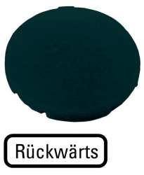 Кнопочный шильдик , плоский черный , обратный (M22-XD-S-D16) арт.218191