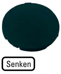 Кнопочный шильдик , плоский черный , НИЖНИЙ (M22-XD-S-D18) арт.218193