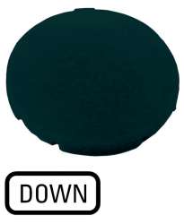 Кнопочный шильдик , плоский черный , LOWER (M22-XD-S-GB4) арт.218200