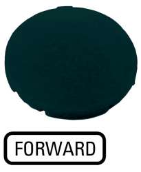 Кнопочный шильдик , плоский черный , FORWARD (M22-XD-S-GB15) арт.218205