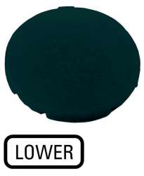 Кнопочный шильдик , плоский черный , НИЖНИЙ (M22-XD-S-GB18) арт.218209