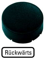 Кнопочный шильдик , выступающий черный , обратный (M22-XDH-S-D16) арт.218236