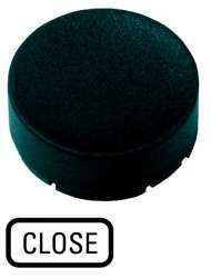 Кнопочный шильдик , выступающий черный , ЗАКРЫТЬ (M22-XDH-S-GB2) арт.218243