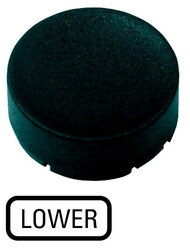 Кнопочный шильдик , выступающий черный , НИЖНИЙ (M22-XDH-S-GB18) арт.218253