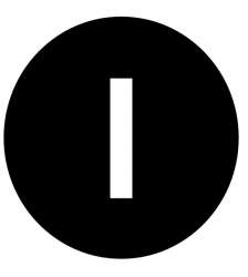 Кнопочный шильдик , черный , грибовидный, I (M22-XDP-S-X1) арт.218255