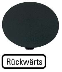 Кнопочный шильдик , черный , грибовидный, REVERSE (M22-XDP-S-D16) арт.218278