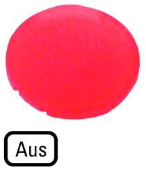 Линза в кнопки с подсветкой , плоская красные , OFF (M22-XDL-R-D5) арт.218319