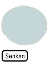 Линза в кнопки с подсветкой , плоская белая, нижняя (M22-XDL-W-D18) арт.218325