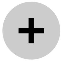 Линза для кнопок с подсветкой, выступающая белая + (M22-XDLH-W-X4) арт.218345