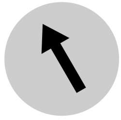 Линза для кнопок с подсветкой, выступающая белая, значок стрелки (M22-XDLH-W-X8) арт.218349