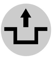 Линза для кнопок с подсветкой, выступающая белая, разблокировка (M22-XDLH-W-X12) арт.218353