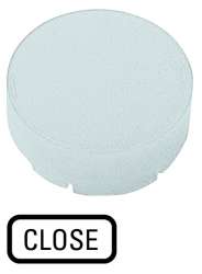 Линза для кнопок с подсветкой, выступающая белая, ЗАКРЫТЬ (M22-XDLH-W-GB2) арт.218373