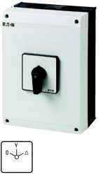 Выключатели звезда-треугольник, контакты: 8, 100 A, Передняя панель: 0-Y-D, 60 °, с фиксацией, Монтаж на поверхность (T5-4-8410/I5) арт.222918
