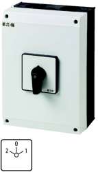 Переключатель, контакты: 8, 100 A, Передняя панель: 2-0-1, 60 °, с фиксацией, Монтаж на поверхность (T5-4-88/I5) арт.223014