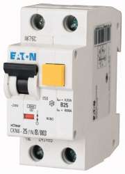 Дифференциальный автоматический выключатель 16/0,1А (AC,DC), кривая отключения С, 1+N полюсов, откл. способность 6 кА (CKN6-16/1N/C/01-A-DE) арт.241351