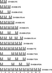 Модульная шина 2P , 10 мм2 , 9 модулей (ZV-KSBI-9TE/N) арт.266874
