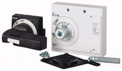 Поворотная ручка на дверь, цвет черный, ручка + привод + короткая ось, NZM3 (NZM3-XTVD-0) арт.279394