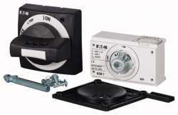 Поворотная ручка на дверь, цвет черный, ручка + привод + короткая ось, NZM1 (NZM1-XTVDV-0) арт.279396