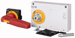 Поворотная ручка на дверь цвет красно-черный, ручка + привод + короткая ось, NZM4 (NZM4-XTVDVR-0) арт.279403