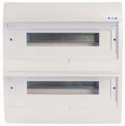EATON/MOELLER BC-U-2/36-TW-ECO Компактный щит встроенного исполнения, 2ряда, 36 модулей, белая дверь, пластик (арт.281711) арт.281711