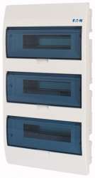 EATON/MOELLER BC-U-3/36-ECO Компактный щит встроенного исполнения, 3 ряда, 36 модулей, прозрачная дверь, пластик (арт.284641) арт.284641