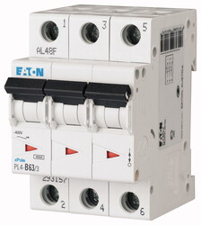 PL4-C50/3 Автоматический выключатель MOELLER / EATON (арт.293165) арт.293165