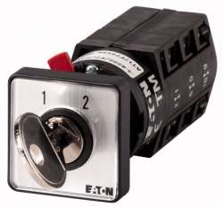 Переключатель, контакты: 6, 10 A, + Key actuation, Передняя панель: 1-2, 60 °, с фиксацией, Центральный монтаж (TM-3-8222/EZ/S-J) арт.30452