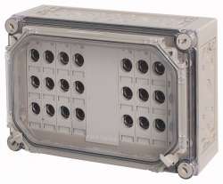 Изолированный щит с предохранителями+ дверь, 8x3xE18 , ВхШхД = 250x375x150 мм (RS18/I43E/T) арт.34513