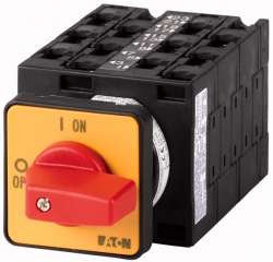Переключатель включения/выключения, 6-полюсн., 32 A, Функция аварийного выключения, 90 °, Монтаж (T3-6-13/E-RT) арт.4225
