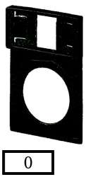 Держатель шильдика , знак , 0 (Q25TS-10) арт.46186