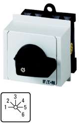 Ступенчатые выключатели, контакты: 6, 20 A, Передняя панель: 1-6, 45 °, 6 уровней 45°, с фиксацией, Монтаж в распределителе (T0-3-8233/IVS) арт.48345