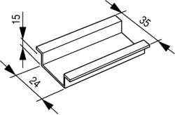 ДИН-рейка, 35x15mm (TS35X15) арт.50657
