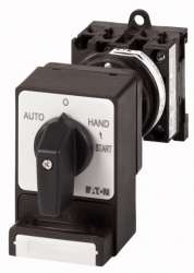 Переключатель, 4-полюсн., 20 A, Блокировка навесного замка SVC, Передняя панель AUTO-0-HAND<START, 45 °, без фиксации/с фиксацией, Промежуточный монтаж, P (T0-2-15907/Z/SVC(C,E,G-J)) арт.50980