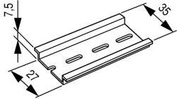 ДИН-рейка, 35X7.5MM (TS35X7,5) арт.53030