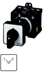 Переключатель, контакты: 6, 32 A, Передняя панель: 1-2, 90 °, с фиксацией, Промежуточный монтаж (T3-3-8222/Z) арт.57092
