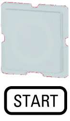 Шильдик , белый, START (122TQ25) арт.63746