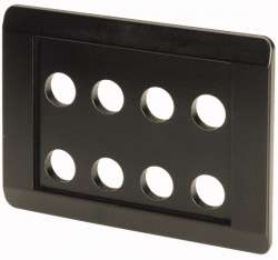 Корпус, встроенный монтаж , цвет черный, 8 элементов (E8-SW) арт.65212