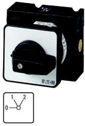 Ступенчатый выключатель отопления, контакты: 2, 32 A, Передняя панель: 0-2, 60 °, с фиксацией, Монтаж (T3-1-91/E) арт.71355