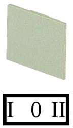 Шильдик , 0 I II (93SQ25) арт.72300