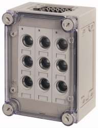 Изолированный щит с предохранителями, 3x3xE27 , ВхШхД = 250x187.5x150 мм (RS27/I23-125) арт.74056