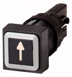 Кнопка , черная стрелка , без фиксации (Q18D-32) арт.79395