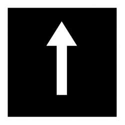 Кнопочный шильдик , стрелки (32TQ18) арт.88125