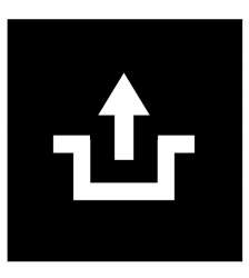 Кнопочный шильдик , символ разблокировки (52TQ18) арт.88452