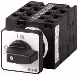 Переключатель, контакты: 12, 32 A, Передняя панель: 1-0-2, 60 °, с фиксацией, Монтаж (T3-6-8362/E) арт.90313